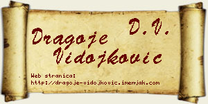 Dragoje Vidojković vizit kartica